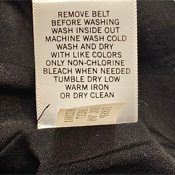 Banana Republic Factory Black Belted Pocketed Dress Size 2 - Picture 5 of 7